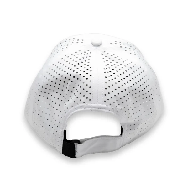 White Cap with Perforated Back