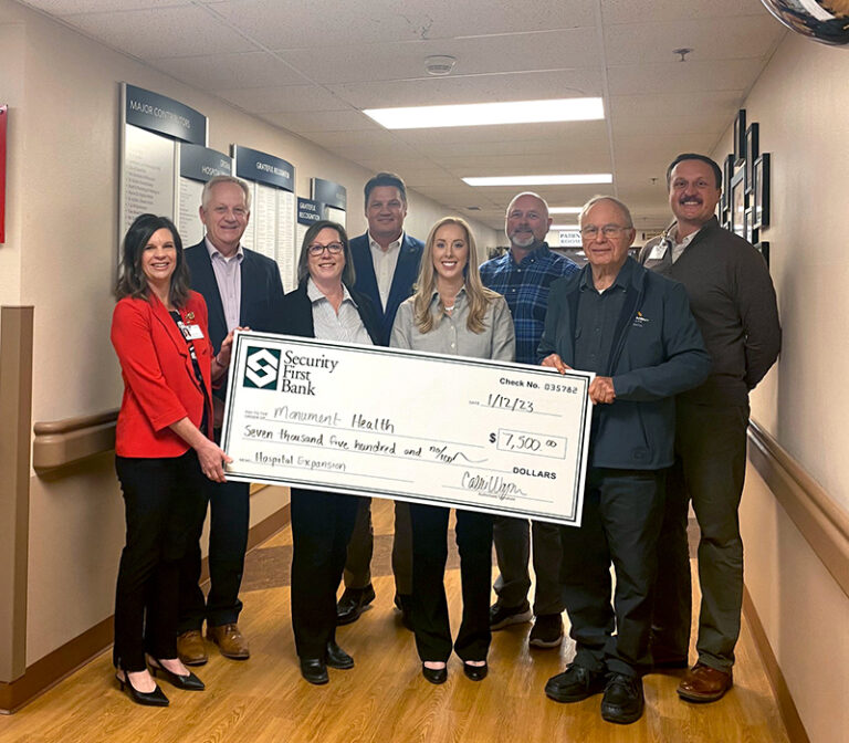 Spearfish LPO Pledges Donation to Monument Health Security First Bank