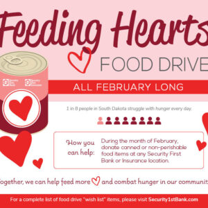 2026 SFB Food Drive Counter Mat 11x8.5 - South Dakota