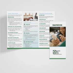 Fraud Protection Trifold Brochure Mockup