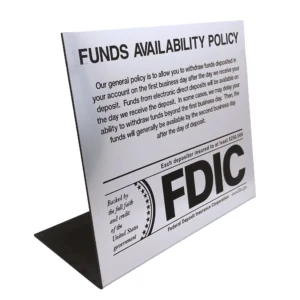 Silver FDIC and Funds Availability Notice