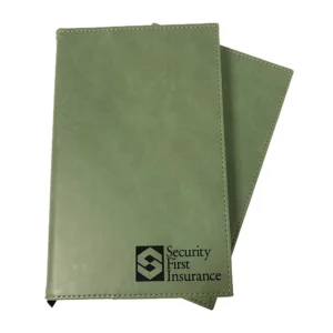 SFI Green Leatherette Journal