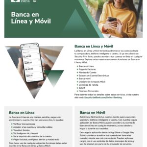 Online & Mobile Banking Brochure - Spanish DOWNLOAD