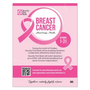 Breast Cancer Awareness flyer