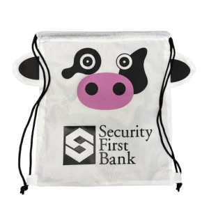 Cow Drawstring Bag