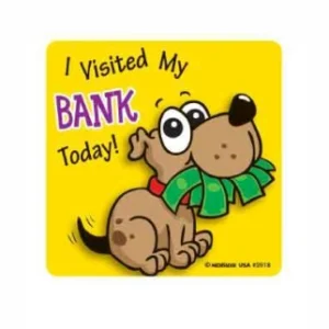 Animal 'I Visited my Bank Today" Stickers
